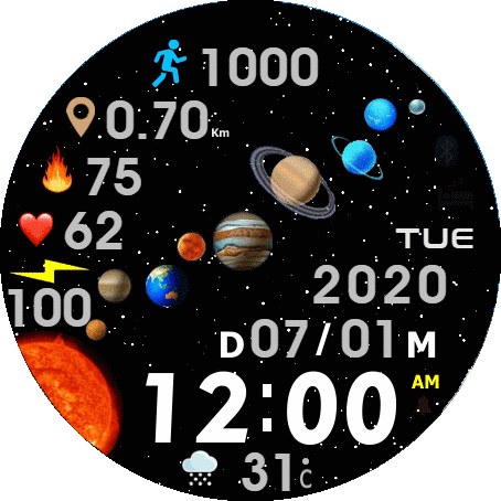 Solar system ( test animation)