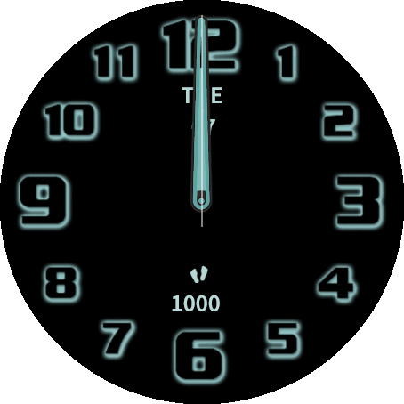 Black & turquoise AOD