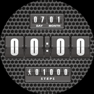 Black Airport clock