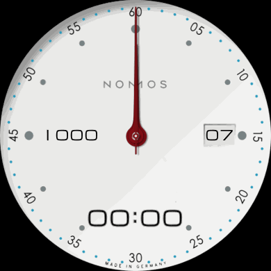 «Nomos neomatik white with date» 42mm
