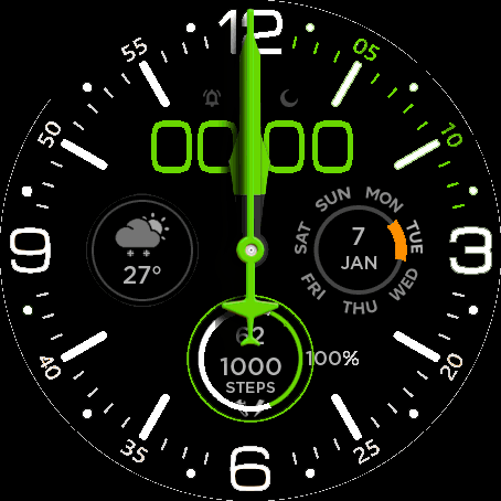 Green White and Gray