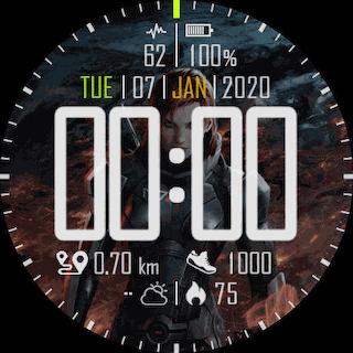 Digital face Mass Effect edition