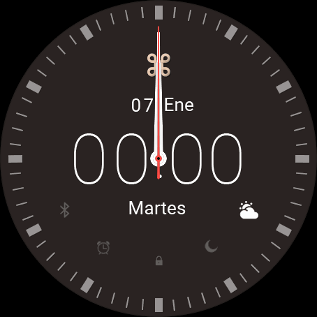 SmartCool analog/digital dark watch