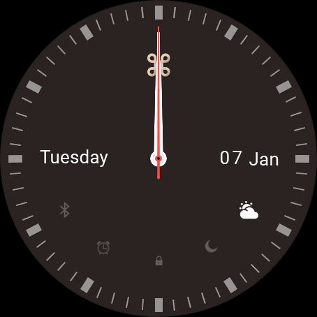 SmartCool analog dark watch ENG