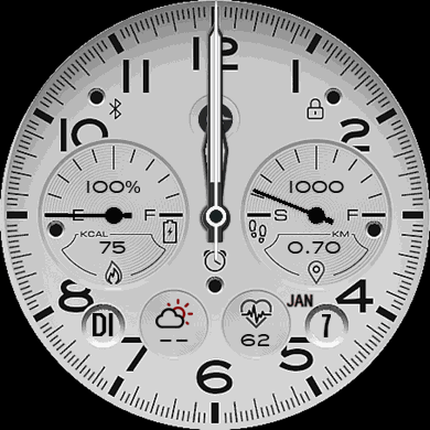 Re-worked versions of Autodakt’s and alevlakur's watchfaces: