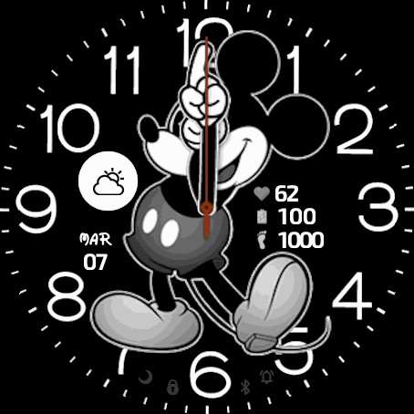 MICKEY BLANCO Y NEGRO