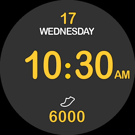 Sports Time. Design follow SS Gear Watchface style.