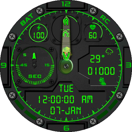 Survivor Storm Español-Ingles Manecillas Transparentes