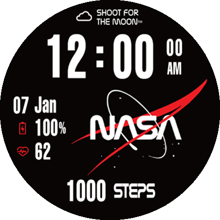 NASA Shoot for the moon black_47mm