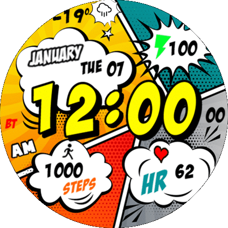 pop art comic with weather