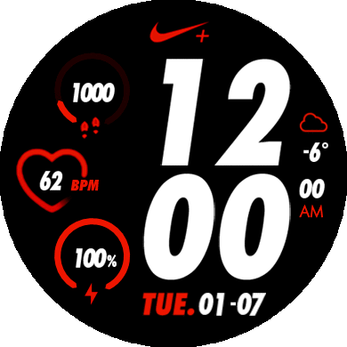 Nike Plus Red White 42