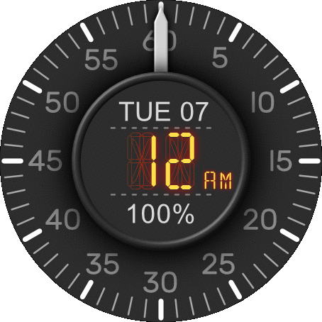 Experimental2 (Digital Hour, Analog Min)