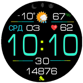цифровой циферблат
