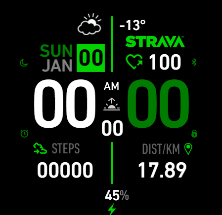 Straavaa verde sn dial