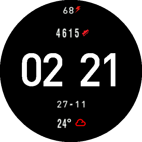 Esfera digital simple