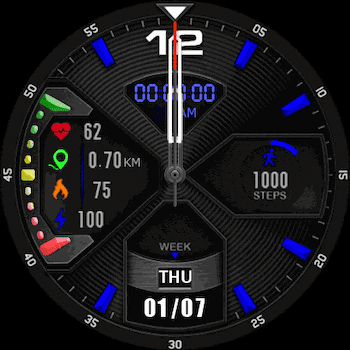 Aviator Analog/Digital Blue