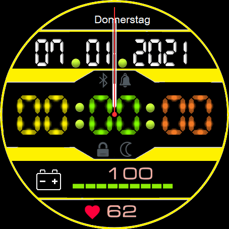 Digital Ziffernblatt