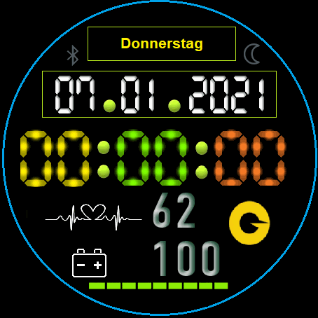 Digital Ziffernblatt