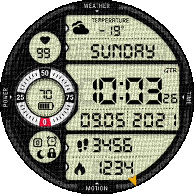 LCD retro GTR 42mm mod structure Jeans