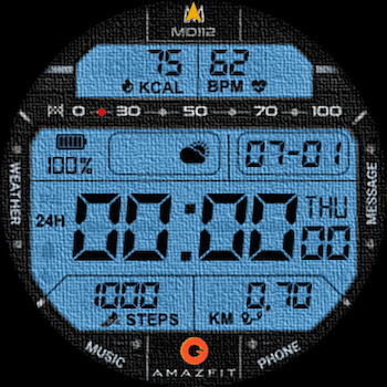 md112 mod GTR 47mm blue jeans
