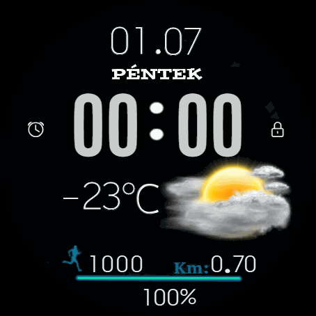 Simple watchface Black Back