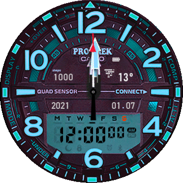 Casio Pro Trek newblue -mod version- eng. GTR42mm