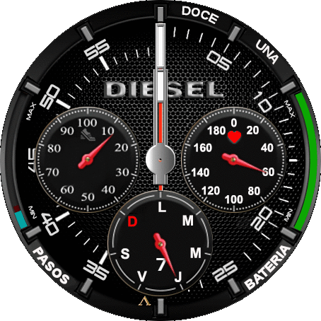 DieselDs_ESP_MOD Y watchface ANALOGICO Y ANALOGICO_DIGITAL (ESPAÑOL)