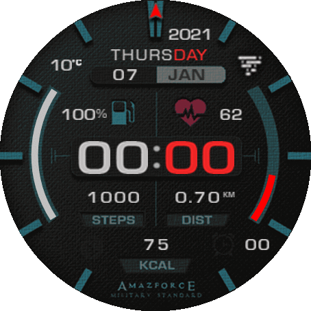 Amazfit Force - mod Jaro-GTR 42mm BLUE