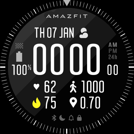 Amazfit digital watchface V2