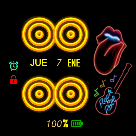 Neon Rolling Stones