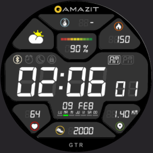 digital watch face