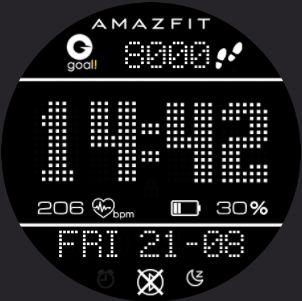 digital watch face