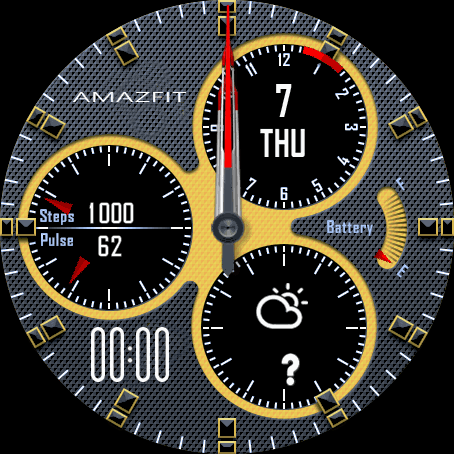 Amazfit Gray Yellow Hybrid