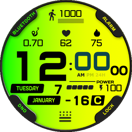 RZ195 Green Yellow Revised