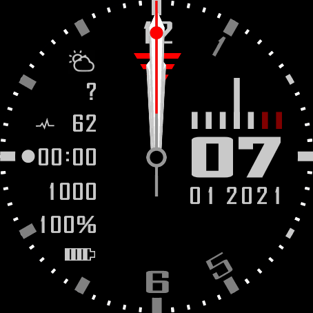 Стрелочный циферблат 8