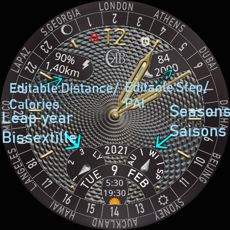 AbsoluteTime v2(années bissextiles, saisons- leap years, seasons) - Editable - 24h