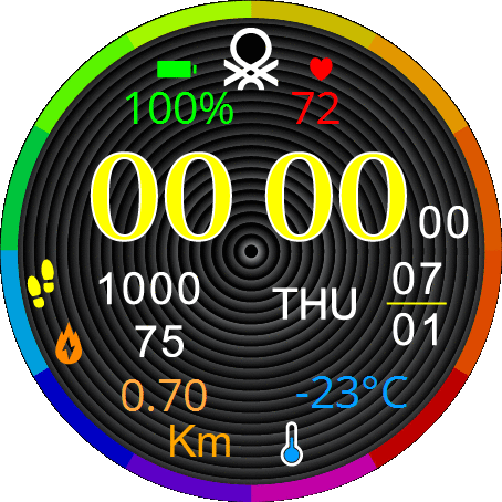colorful digital data