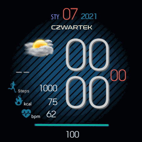 Weather watchface vertical PL