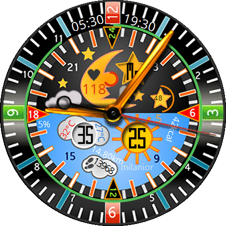 milanior moon day for amazfit gtr 2