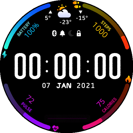 Mod Circle Watchface GTR 2