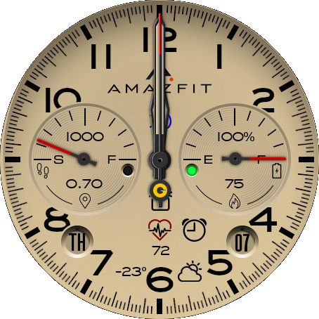 Amazfit Military Beige GTR 2 Burk Mod