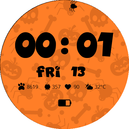 Halloween clock