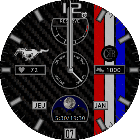 Calibre 40: Sun and Moon  + Complete date (leap year)