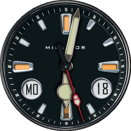 black analog with battery state for gtr2