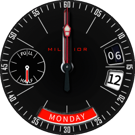 milanior XM3 black for GTR2 analog watch