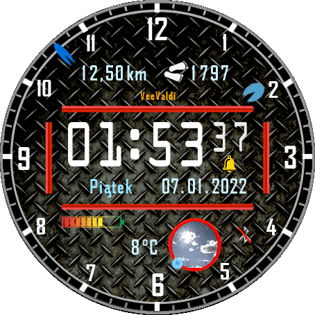 VeeValdi riffled plate