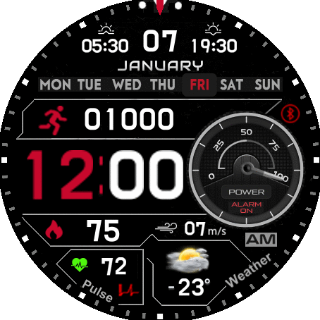 Black red digital GTR2