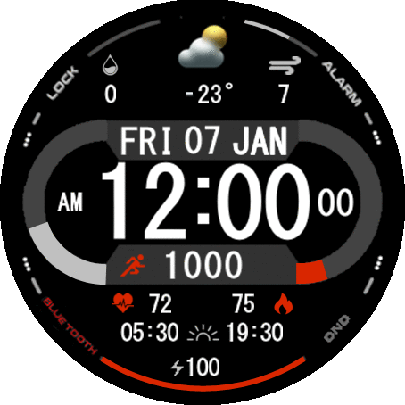 Active Watchface GTR2