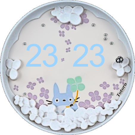 Totoro with Flowers White Version