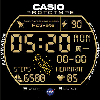 金色太空人旋转 Golden astronaut rotation